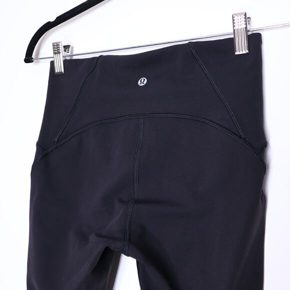 LULULEMON Train Times 7/8 Pant 25" Black Lightweight Yoga Active Women's 6 - Picture 5 of 7